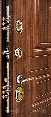 Входная металлическая Дверь Сударь МД-25 Орех бренди в Голицыно