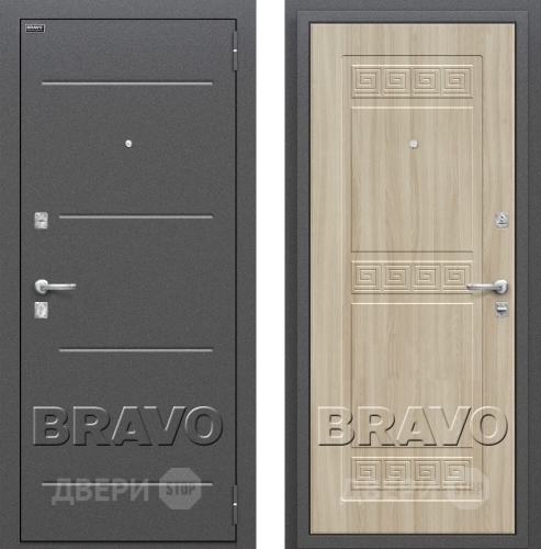 Входная металлическая Дверь Bravo Оптим Трио в Голицыно