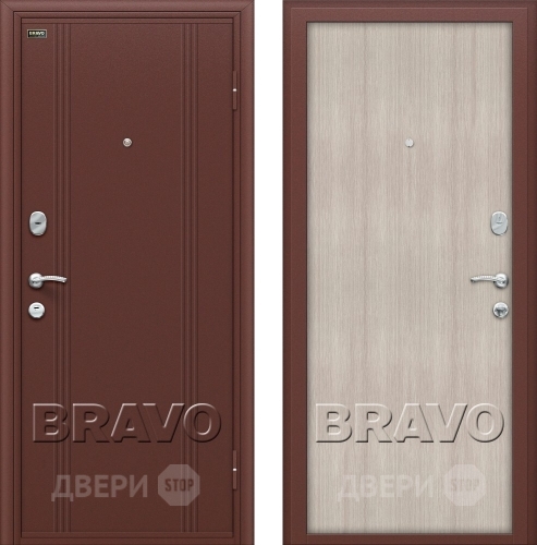 Входная металлическая Дверь Bravo Оптим Door Out 201 Капучино в Голицыно
