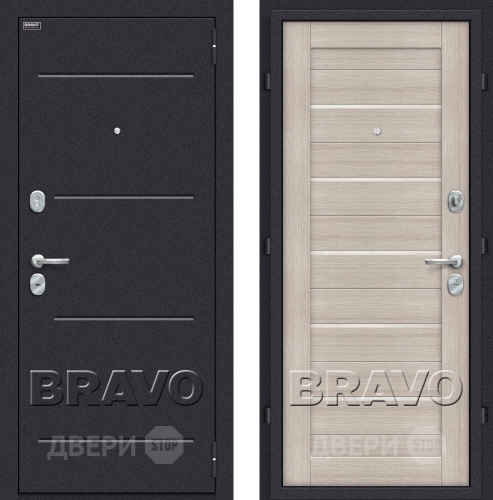 Входная металлическая Дверь Bravo Оптим Техно Капучино в Голицыно