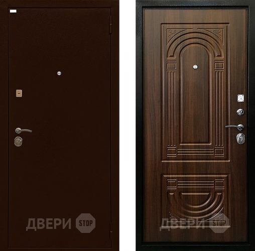 Входная металлическая Дверь Ратибор Оптима 3К Орех бренди в Голицыно