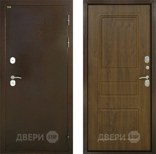 Входная металлическая Дверь Шелтер (SHELTER) Термо-2 Дуб темный в Голицыно