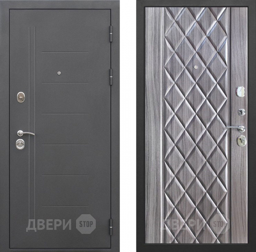 Входная металлическая Дверь Цитадель Троя 10см Муар Палисандр Темный  в Голицыно