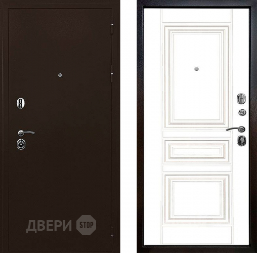 Входная металлическая Дверь Ратибор Троя 3К Белый матовый в Голицыно