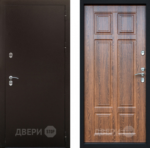 Входная металлическая Дверь Сибирь Термо Дуб филадельфия коньяк в Голицыно