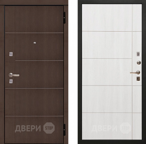 Входная металлическая Дверь Сударь МД-10 Белый ясень в Голицыно