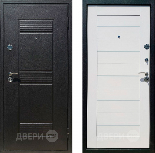 Входная металлическая Дверь в квартиру СТОП 7Х Белёный дуб в Голицыно