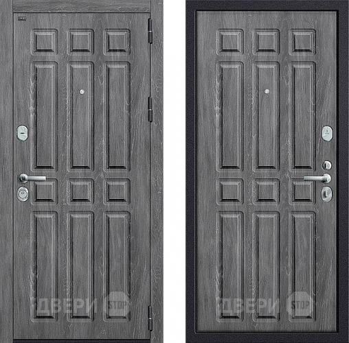 Входная металлическая Дверь Groff P3-315 Серый Дуб в Голицыно