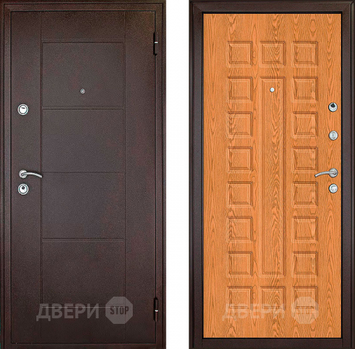 Входная металлическая Дверь Форпост Квадро Дуб золотой в Голицыно