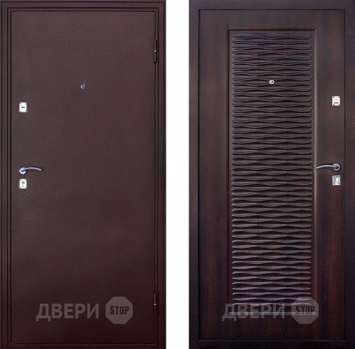 Входная металлическая Дверь СТОП Волна Мореный дуб в Голицыно