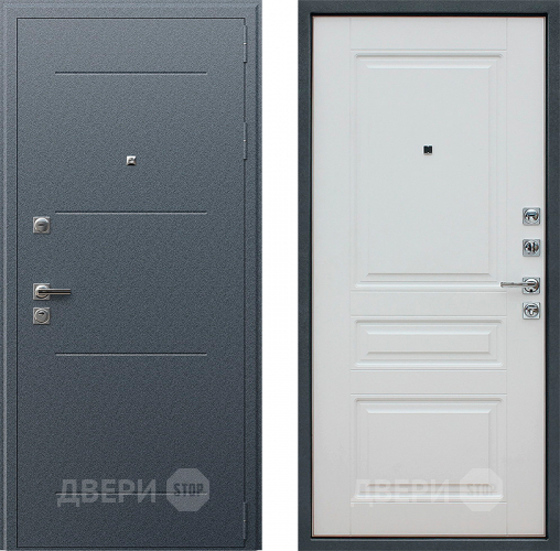 Входная металлическая Дверь Йошкар Техно XN 91 U Белый матовый в Голицыно