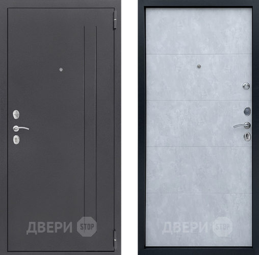 Входная металлическая Дверь Престиж 70 Бетон снежный в Голицыно