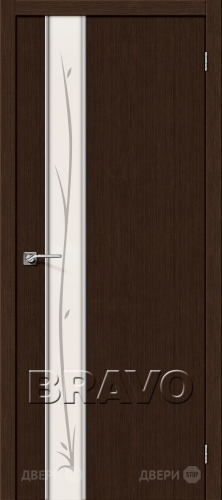 Межкомнатная дверь Глейс-1 Twig (3D Wenge) в Голицыно