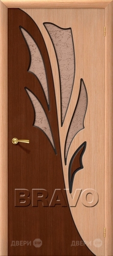 Межкомнатная дверь со стеклом Дуэт (Дуб) в Голицыно