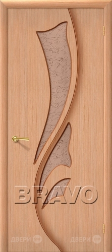 Межкомнатная дверь со стеклом Эксклюзив (Дуб) в Голицыно