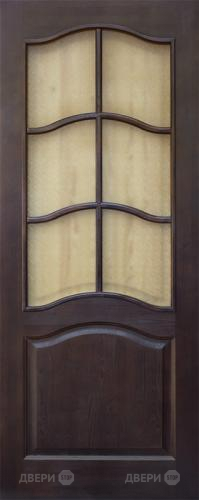 Межкомнатная дверь 7-ПО темный лак в Голицыно