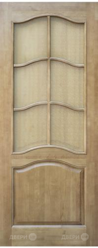 Межкомнатная дверь 7-ПО светлый лак в Голицыно