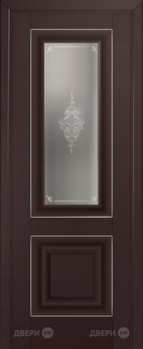 Межкомнатная дверь ProfilDoors 28U темно-коричневый (матовое, кристалл с узором) в Голицыно