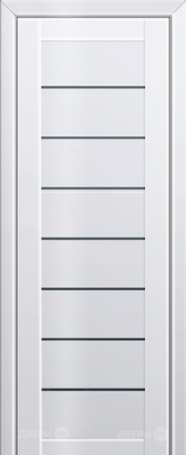 Межкомнатная дверь ProfilDoors 71L белый люкс (графит) в Голицыно