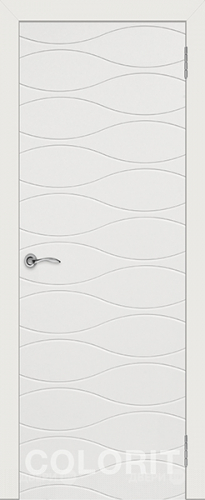 Межкомнатная дверь Граффити 3 ПГ белая эмаль в Голицыно