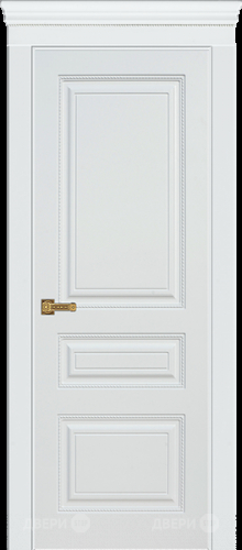 Межкомнатная дверь Троя ПГ белая эмаль в Голицыно