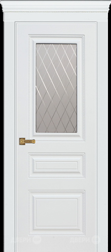 Межкомнатная дверь Троя ПО белая эмаль (мателюкс с фрезеровкой) в Голицыно