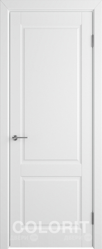 Межкомнатная дверь К1 ПГ белая эмаль в Голицыно