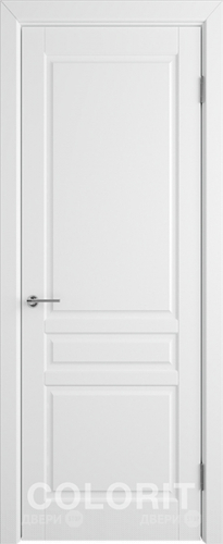 Межкомнатная дверь К2 ПГ белая эмаль в Голицыно