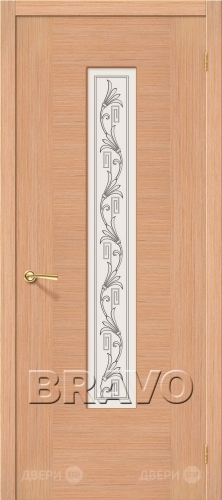 Межкомнатная дверь со стеклом Рондо (Дуб) в Голицыно