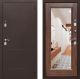Входная металлическая Дверь Престиж 100 с зеркалом Медь/Дуб филадельфия коньяк в Голицыно