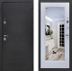Входная металлическая Дверь Престиж 100 с зеркалом Шелк/Лиственница белая в Голицыно