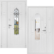 Входная металлическая Дверь Дверной Континент Лион Двустворчатая Белая в Голицыно
