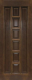 Межкомнатная дверь 11-ПГ темный лак в Голицыно