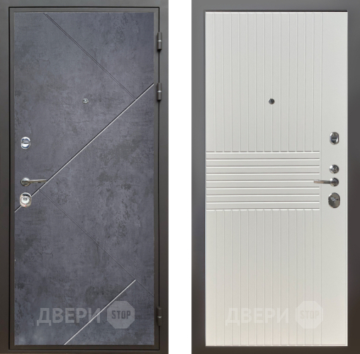 Входная металлическая Дверь Шелтер (SHELTER) Комфорт Бетон урбан индиго 10 Силк Сноу в Голицыно