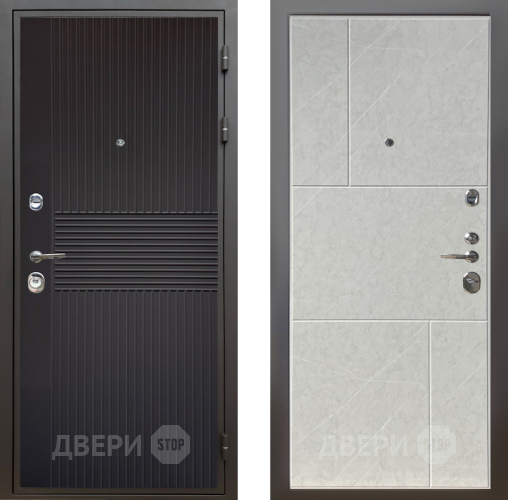 Входная металлическая Дверь Шелтер (SHELTER) Комфорт Черная шагрень 9 Гранит лава лайт в Голицыно