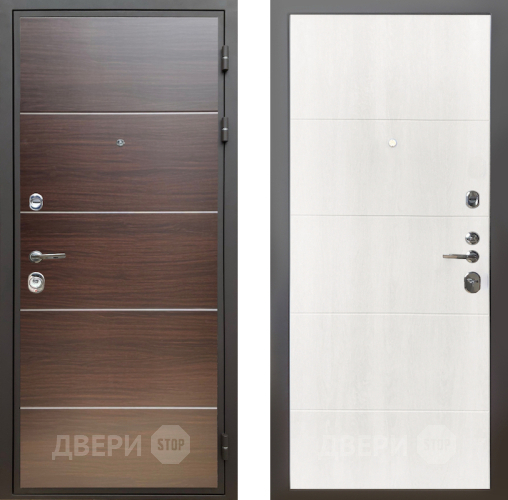 Входная металлическая Дверь Шелтер (SHELTER) Комфорт Венге структурный горизонт 7 Дуб филадельфия крем в Голицыно