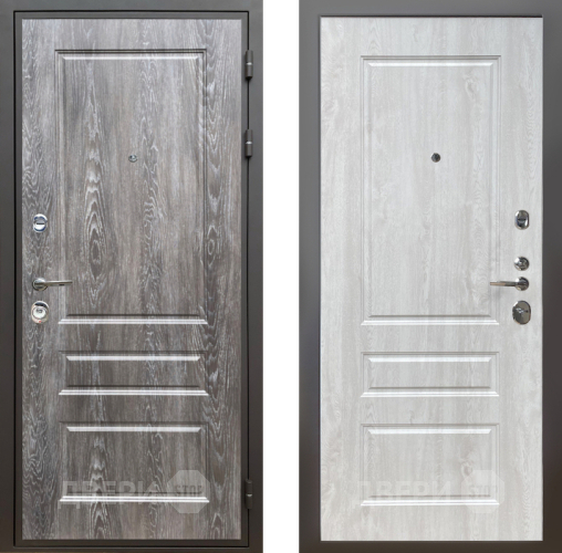 Входная металлическая Дверь Шелтер (SHELTER) Комфорт Дуб шале серебро 2 Сосна белая в Голицыно