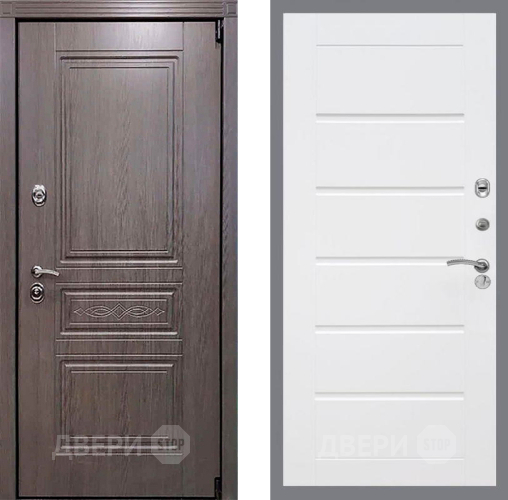 Входная металлическая Дверь Рекс (REX) Пренмиум-S Сити Белый ясень в Голицыно