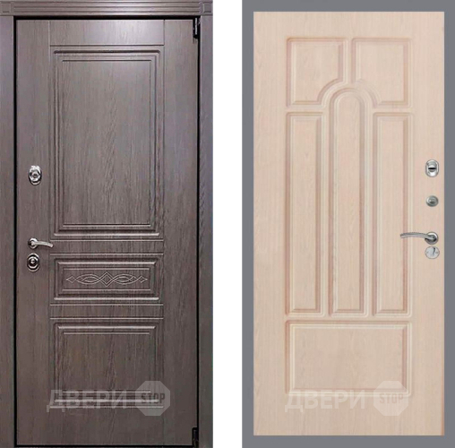 Входная металлическая Дверь Рекс (REX) Пренмиум-S FL-58 Беленый дуб в Голицыно