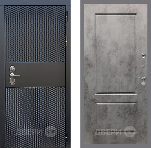 Входная металлическая Дверь Стоп БЛЭК CISA ФЛ-117 Бетон темный в Голицыно