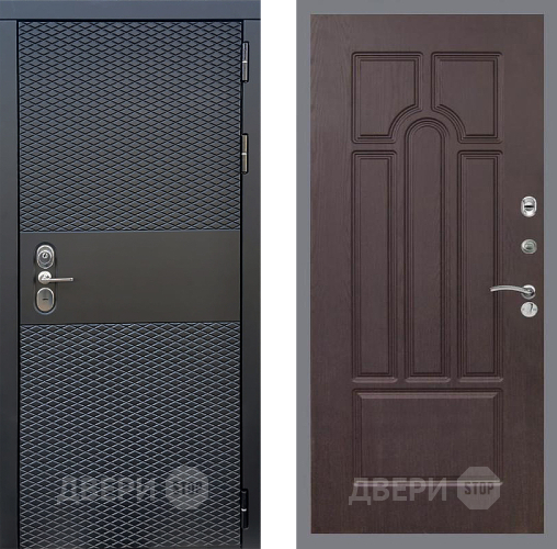 Входная металлическая Дверь Стоп БЛЭК CISA ФЛ-58 Венге в Голицыно
