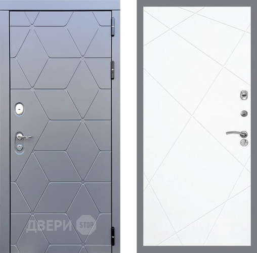 Входная металлическая Дверь Стоп КОСМО ФЛ-291 Силк Сноу в Голицыно