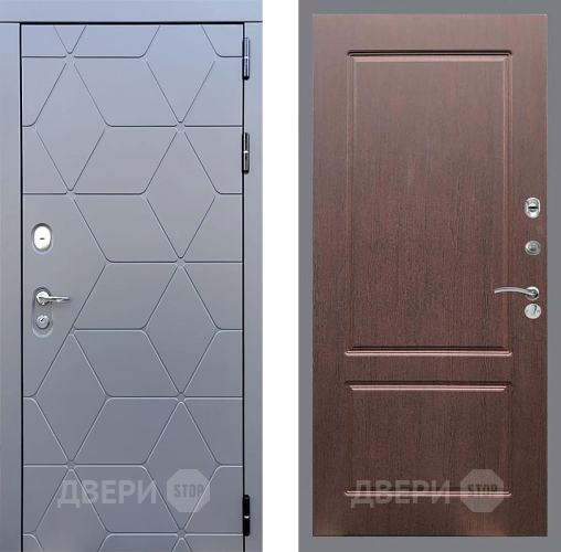 Входная металлическая Дверь Стоп КОСМО ФЛ-117 Орех премиум в Голицыно