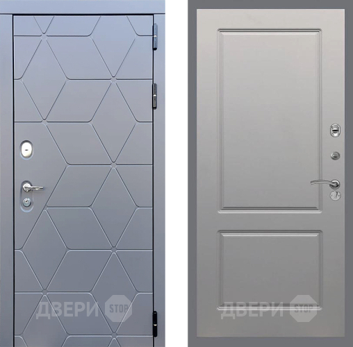 Входная металлическая Дверь Стоп КОСМО ФЛ-117 Грей софт в Голицыно