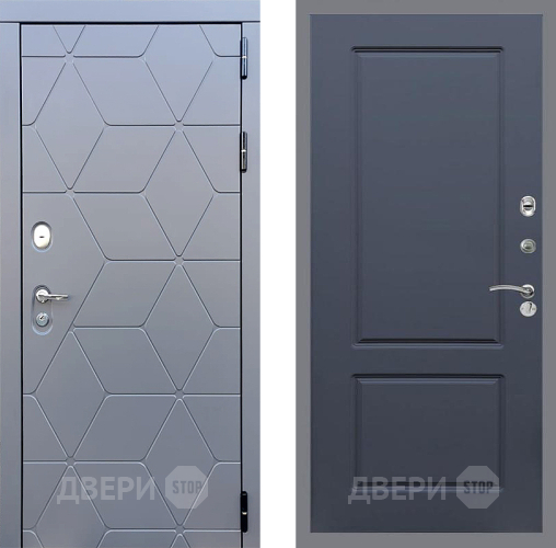 Входная металлическая Дверь Стоп КОСМО ФЛ-117 Силк титан в Голицыно
