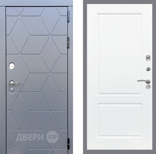 Входная металлическая Дверь Стоп КОСМО ФЛ-117 Силк Сноу в Голицыно
