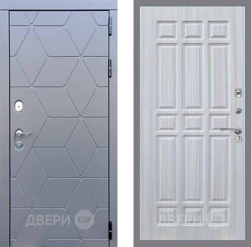 Входная металлическая Дверь Стоп КОСМО ФЛ-33 Сандал белый в Голицыно
