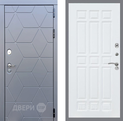 Входная металлическая Дверь Стоп КОСМО ФЛ-33 Силк Сноу в Голицыно