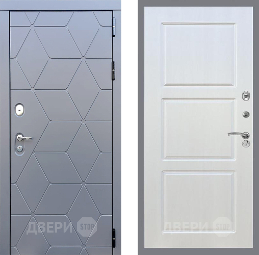 Входная металлическая Дверь Стоп КОСМО ФЛ-3 Лиственница беж в Голицыно