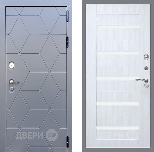 Входная металлическая Дверь Стоп КОСМО СБ-14 Сандал белый в Голицыно